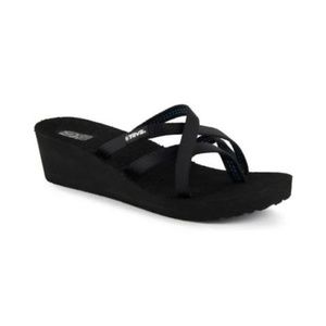 🌹Teva Mush Mandalyn Wedge Black